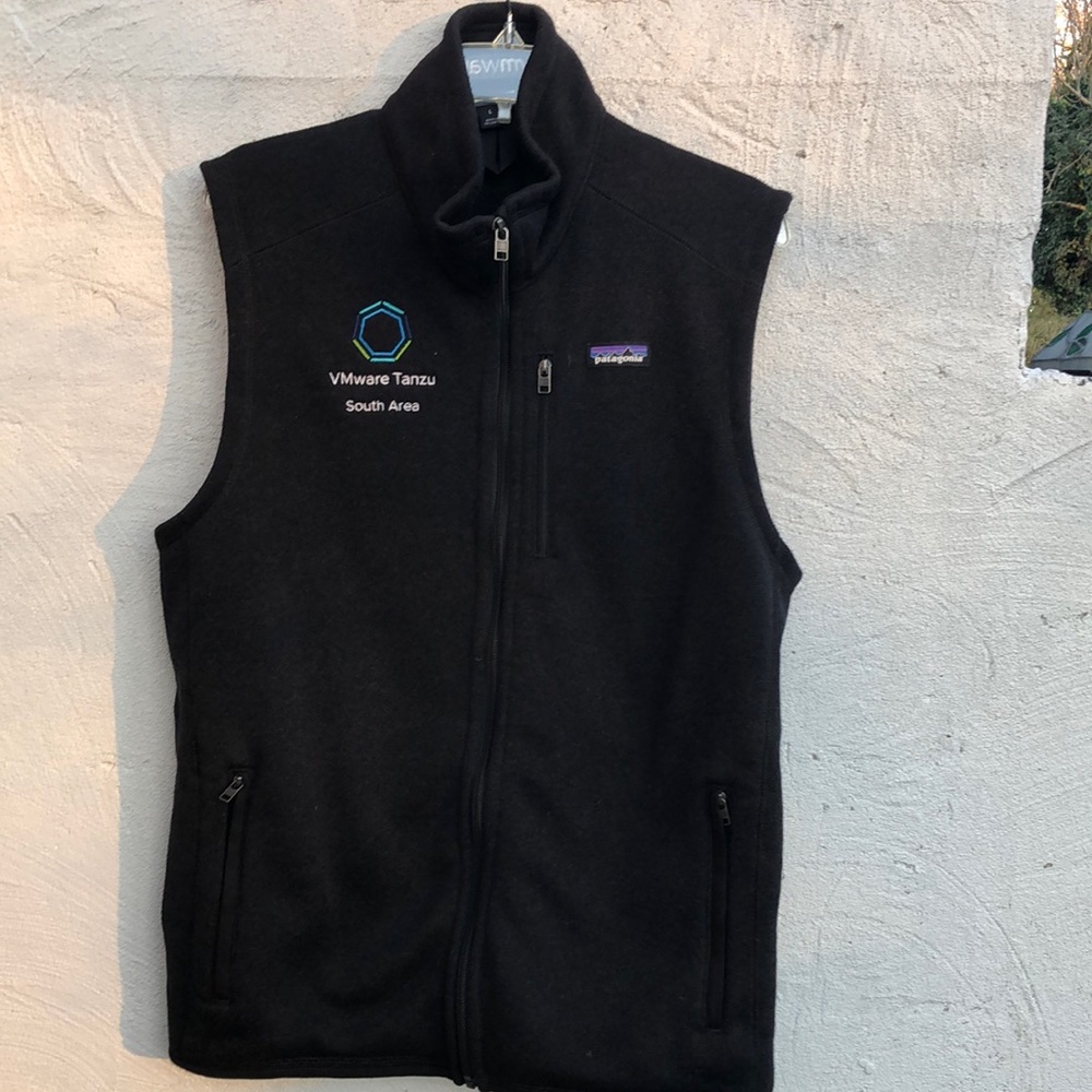 $35 - Patagonia Men's Better Sweater Warm Fleece Zip Up Vest Black Gray L